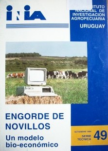 Engorde de novillos : un modelo bio-económico