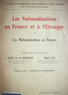 Les nationalisations en France et à l´étranger. Les nationalisations en France