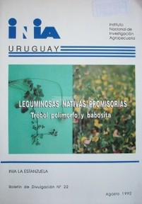 Leguminosas nativas promisorias: trébol polimorfo y babosita