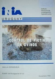 Control de pietín en ovinos