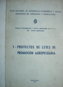 Plan nacional de desarrollo agropecuario