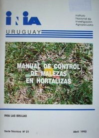 Manual de control de malezas en hortalizas