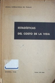 Estadísticas del costo de la vida : métodos y técnicas para el período de la postguerra