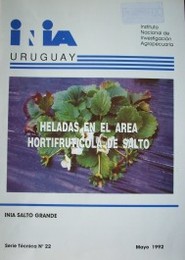 Heladas en el area hortifrutícola de Salto