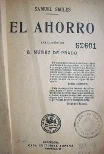 El ahorro