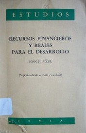 Recursos financieros y reales para el desarrollo