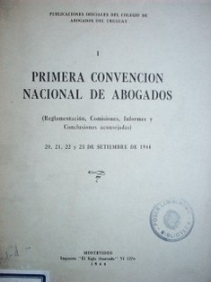 Primera Convención Nacional de Abogados