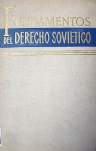 Fundamentos del derecho soviético