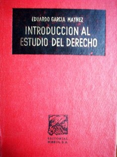 Introducción al estudio del Derecho