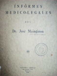 Informes médico-legales