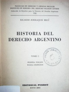 Historia del Derecho Argentino