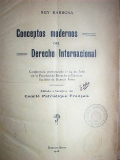 Conceptos modernos del Derecho Internacional