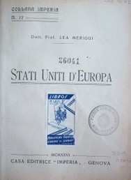 Stati uniti d'Europa