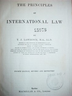The principles of international law