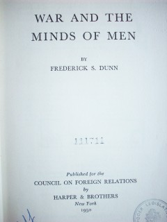 War and the minds of men