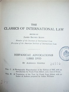 Hispanicae advocationis : libri duo : text of 1661