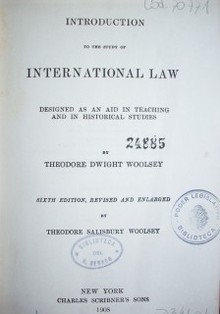 Introdiction to the study of international law