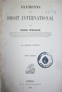 Eléments du droit international