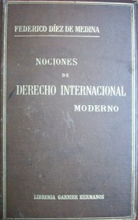 Nociones de derecho internacional moderno