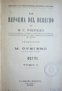 La reforma del derecho