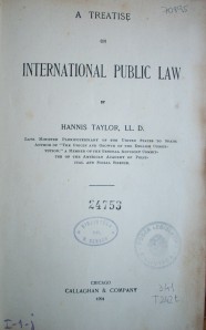A treatise on International Public Law