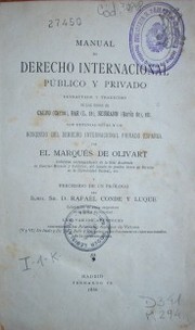 Manual de Derecho Internacional Público y Privado