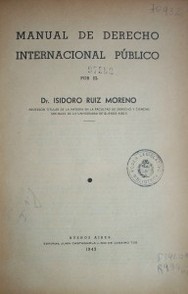 Manual de Derecho Internacional Público