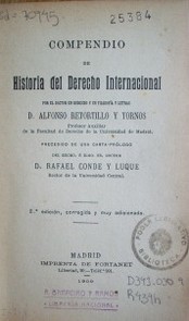 Compendio de Historia del Derecho Internacional