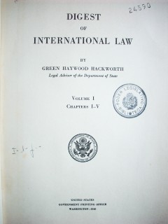 Digest of international law