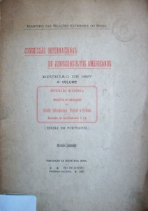 Reuniao de 1927 : exposiçao historica, projectos de codificaçao de direito internacional publico e privado
