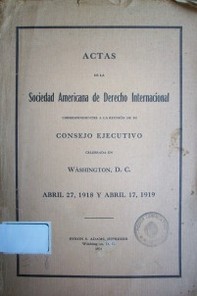 Actas de la Sociedad Americana de Derecho Internacional