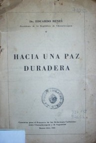 Hacia una paz duradera