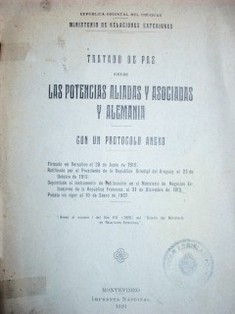 Tratado de paz entre las potencias aliadas y asociadas y Alemania