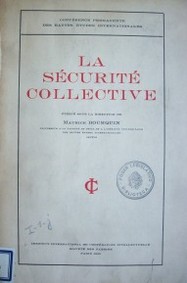 La sécurité collective