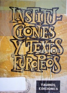 Instituciones y textos europeos