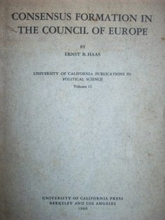 Consensus Formation in the Council of Europe