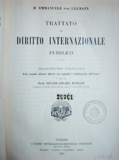 Trattato di diritto internazionale pubblico