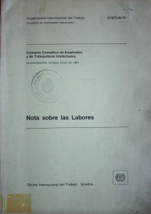 Notas sobre  Labores