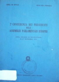 Conferenza dei Presidenti delle Assemblee Parlamentari Europe; 2ª