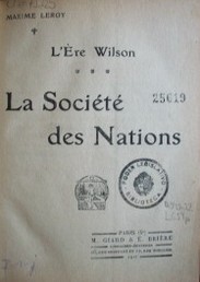 La Société des Nations