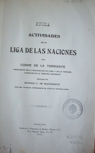 Actividades de la Liga de las Naciones