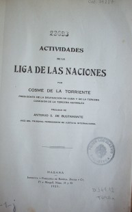 Actividades de la Liga de las Naciones