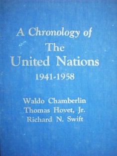 A chronology of the United Nations: 1941 - 1958