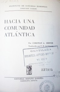 Hacia una comunidad atlántica