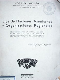 Liga de naciones americanas y organizaciones regionales