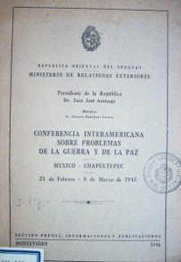 Conferencia interamericana sobre problemas de la guerra y de la paz