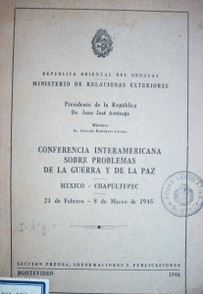 Conferencia interamericana sobre problemas de la guerra y de la paz