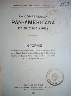 La conferencia panamericana de Buenos Aires