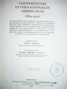 Conferencias  internacionales americanas 1889-1936