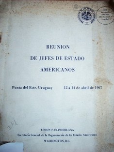 Reunión de jefes de Estado Americanos